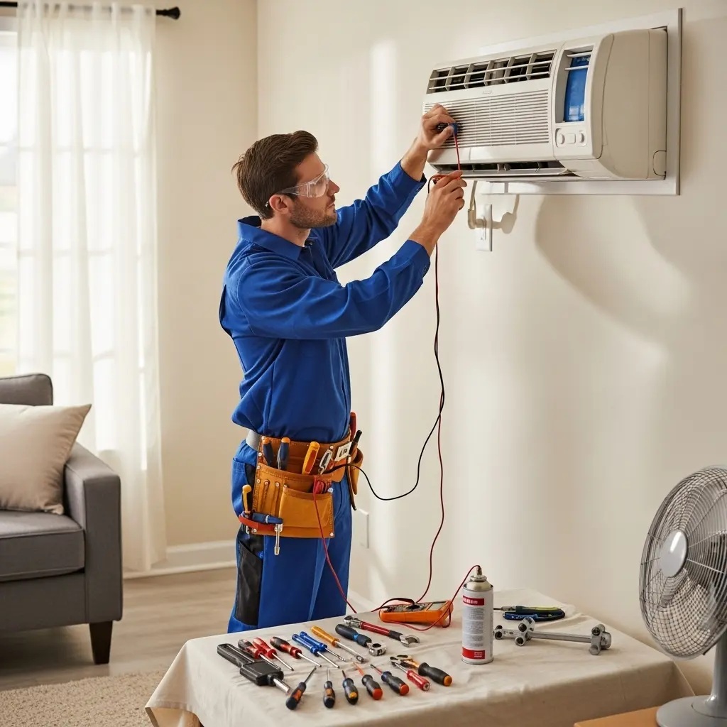 Turgutlu İndesit İndesit klima gaz dolumu ve bakım – Enerji verimliliği artırıldı. - Teknik servis örneği
